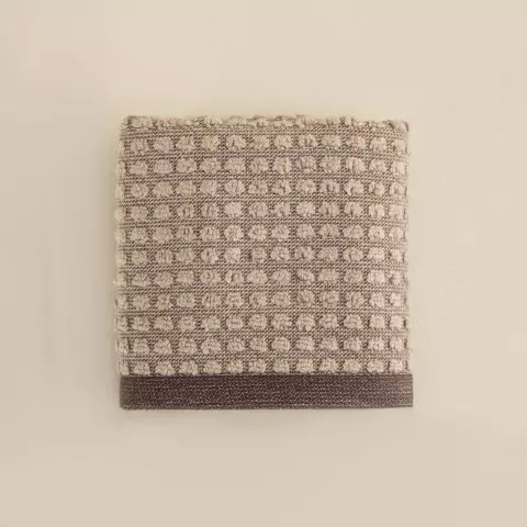 Dannien Əl Dəsmalı 30x50 sm Bej/Tünd Qəhvəyi