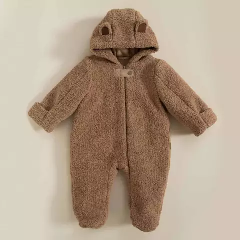 Baby bear peluş tulum qəhvəyi